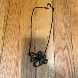 Metal Octopus Pendant Necklace